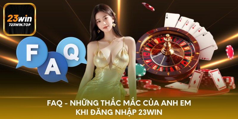 FAQ - Những thắc mắc của anh em khi đăng nhập 23win