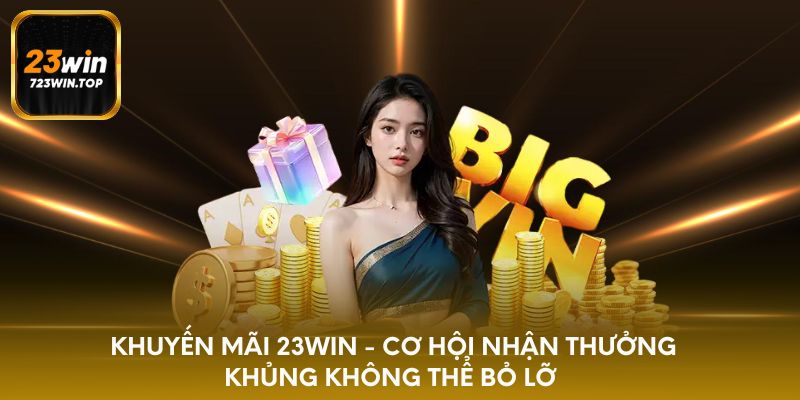 Khuyến mãi 23win - Cơ hội nhận thưởng khủng không thể bỏ lỡ